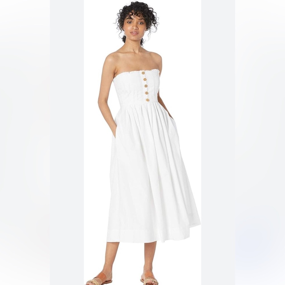 FREE PEOPLE LILAH PLEATED TUBE DRESS